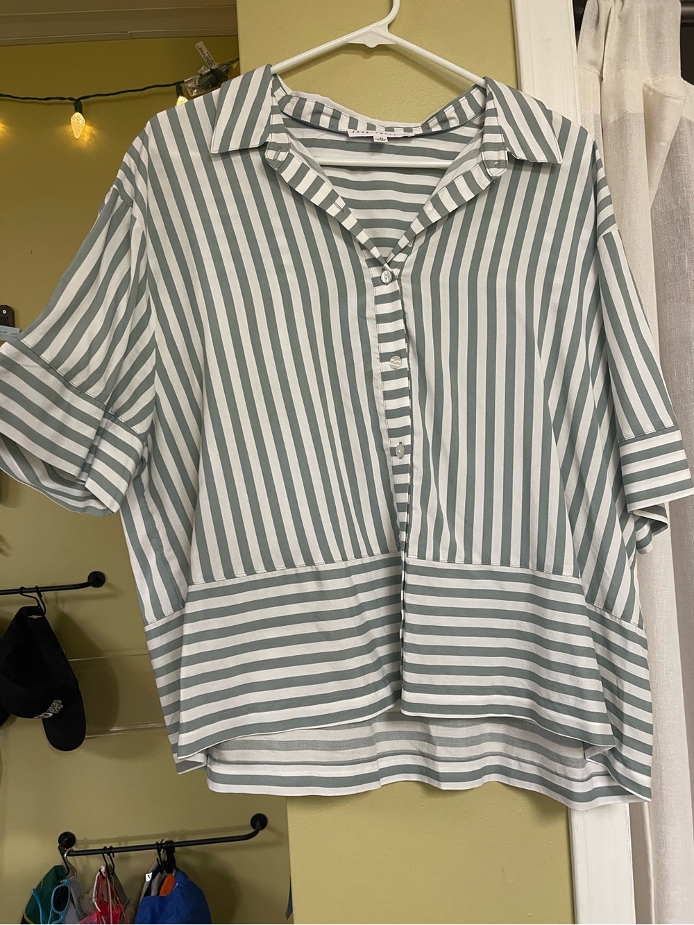 Jane + Delancey Boxy Button Up Top